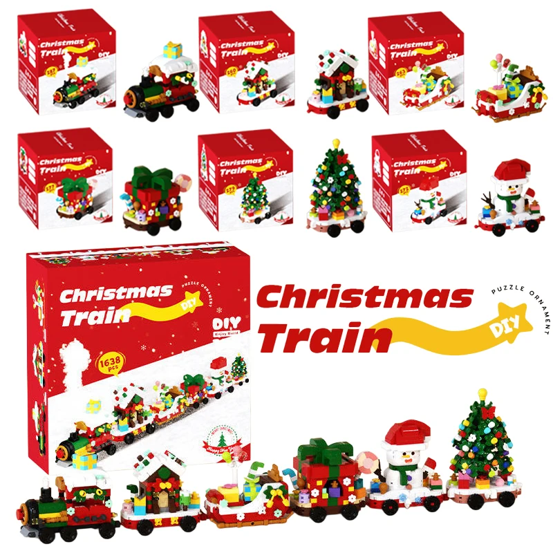 Kit de bloques de construcción navideños: casa de nieve DIY - imagen 5