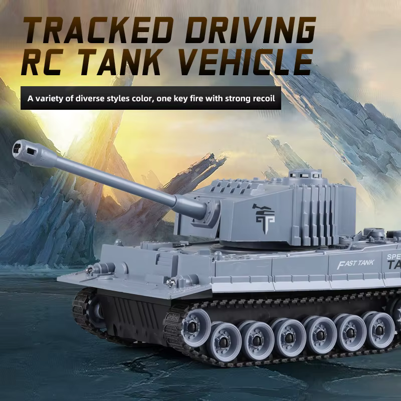 Tanque remoto para ninos - Juguete militar RC M1 Leopard 2 autentico - imagen 5