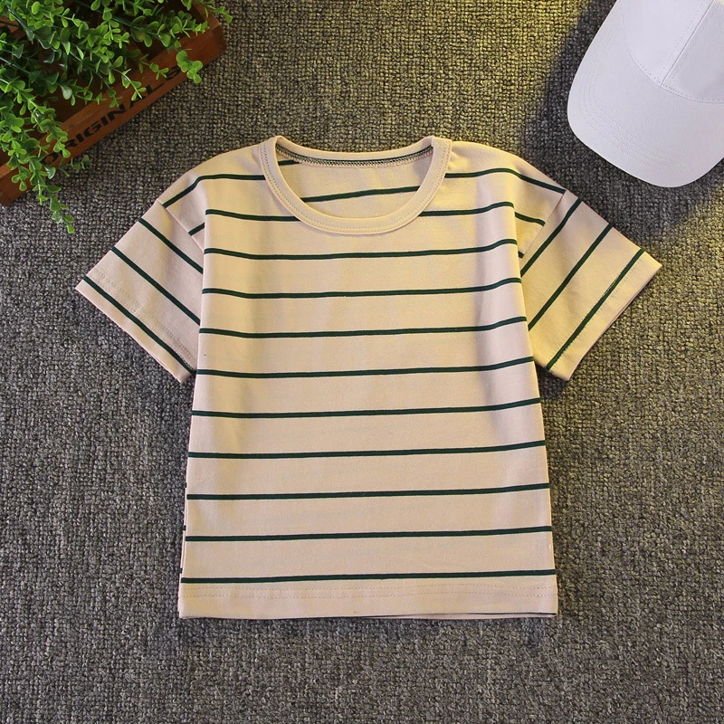 Conjunto de verano bebé a rayas: camiseta y pantalón corto - imagen 3