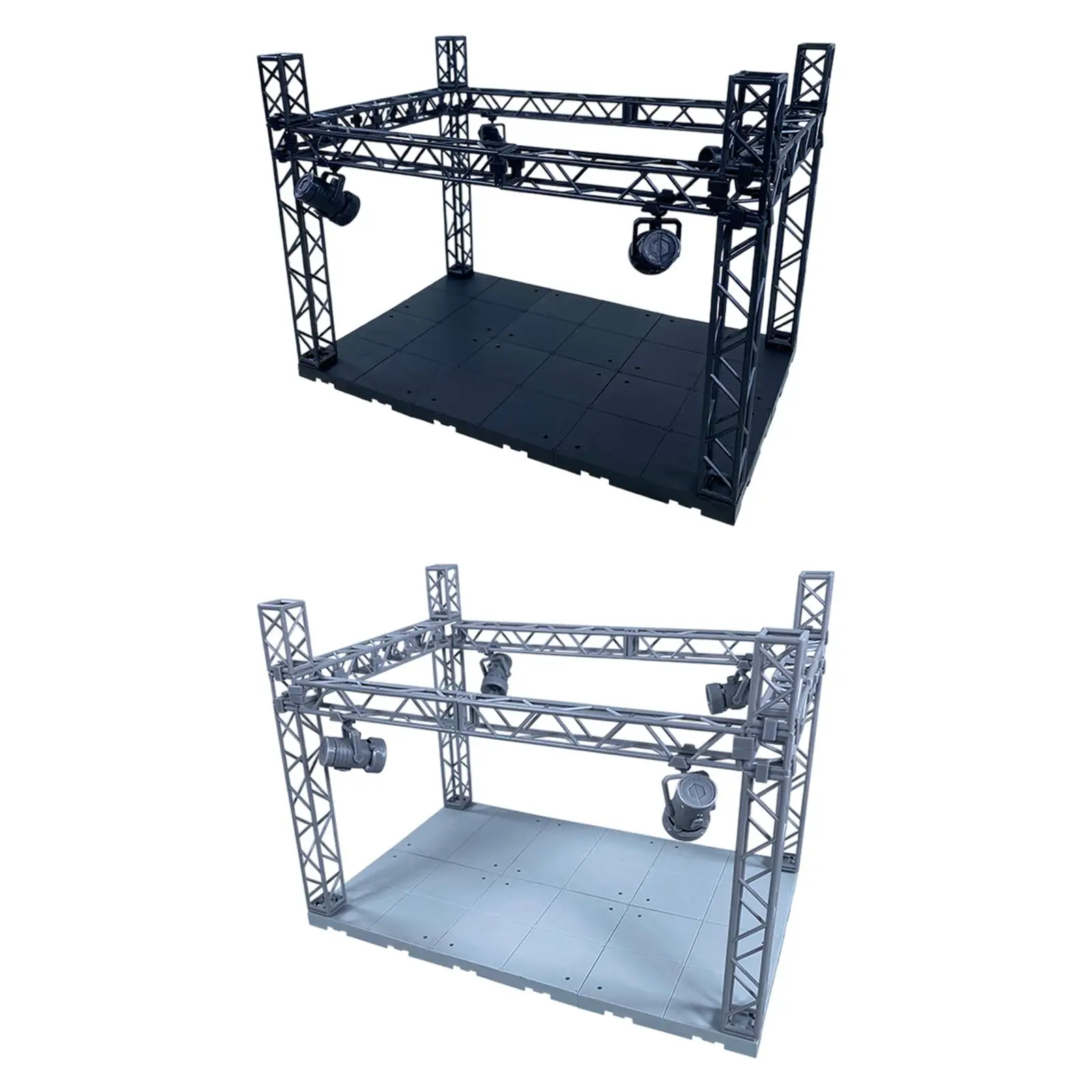 Escenario para figuras de acción y coches a escala, maqueta
