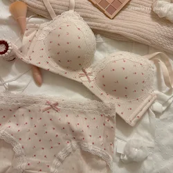 Conjunto sujetador y braguita de encaje para chicas con push-up