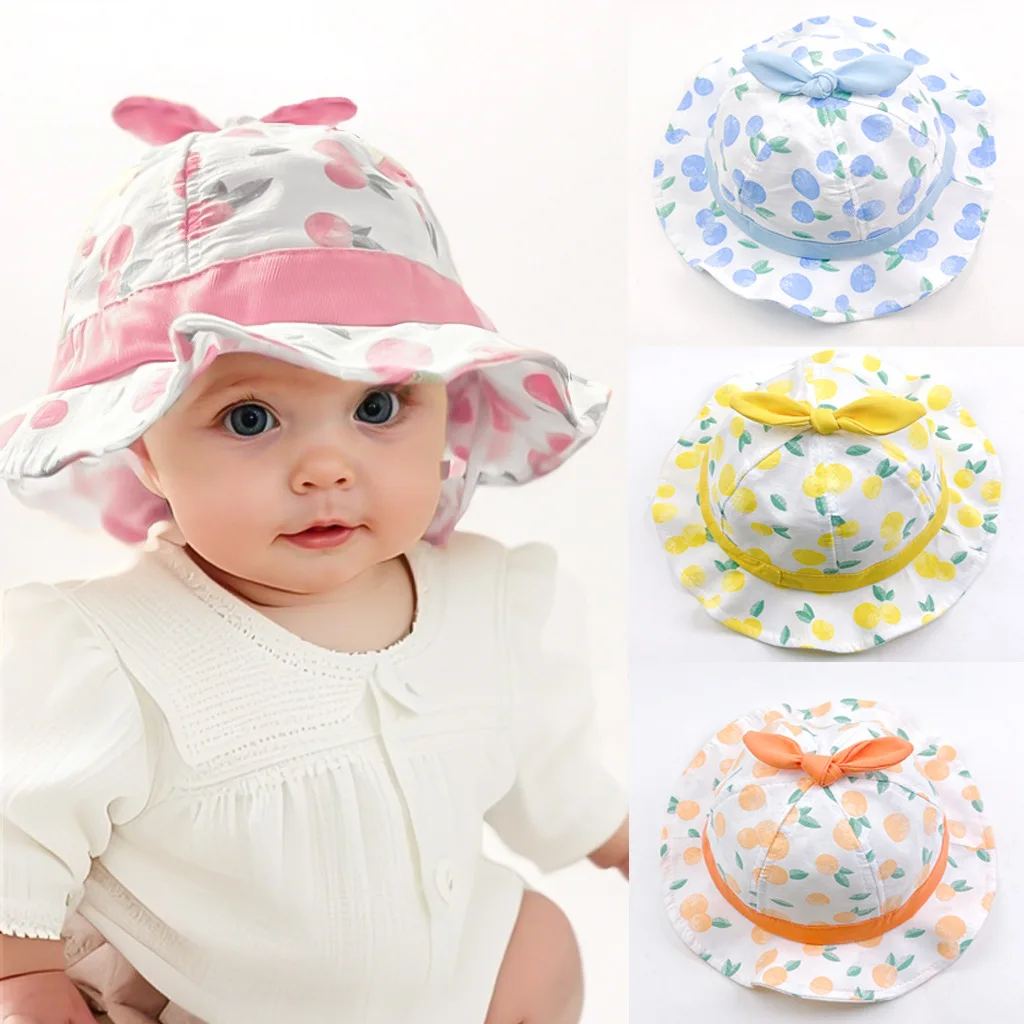 Gorro de pescador algodón transpirable con estampado frutal - imagen 4
