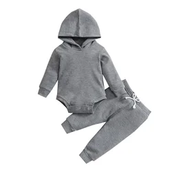 BC550 Conjunto bebé 0-3 meses: mono manga larga y pantalones