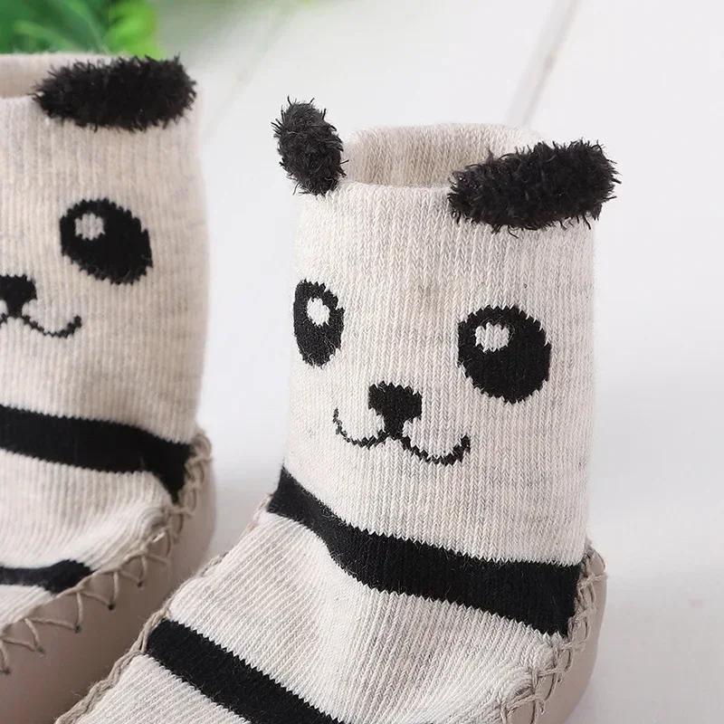 Zapatillas de algodón cálidas para bebé con suela antideslizante - imagen 2