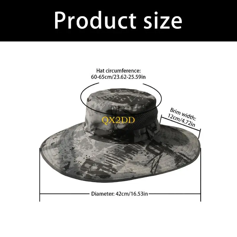 QX2D Sombrero infantil de poliéster transpirable con ventilación solar - imagen 5
