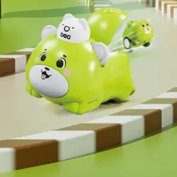 Coches de juguete de animales elásticos resistentes para aprender