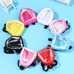 Mini mochila infantil transparente con llavero – Bolsa de viaje