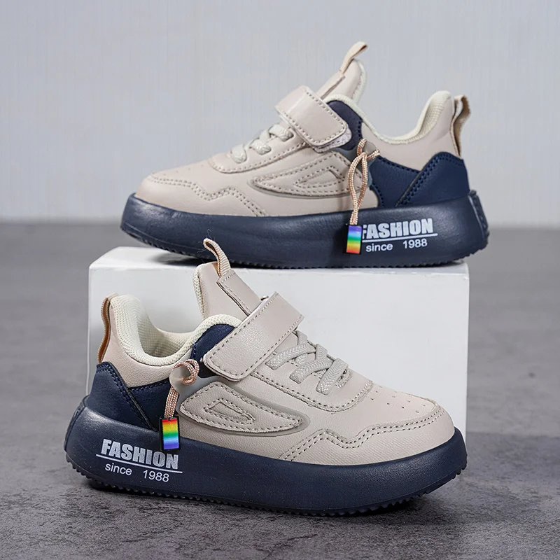 Zapatillas deportivas impermeables de piel sintética para niños - imagen 4