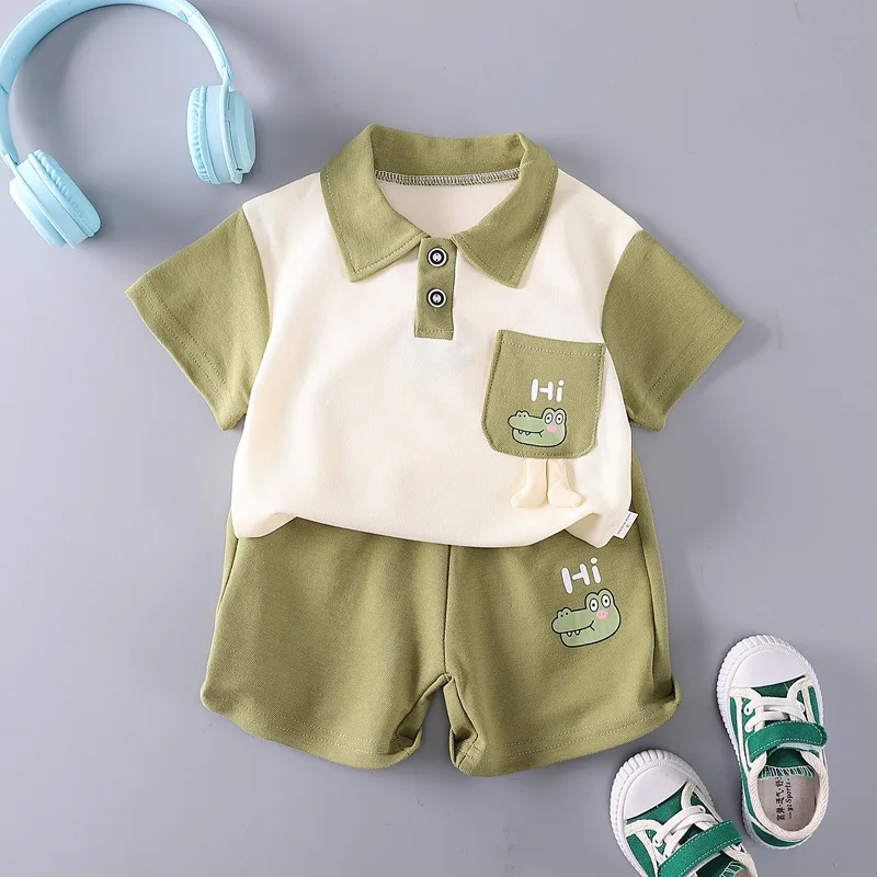 Conjunto de verano para bebé niño: camiseta y pantalón corto - imagen 4