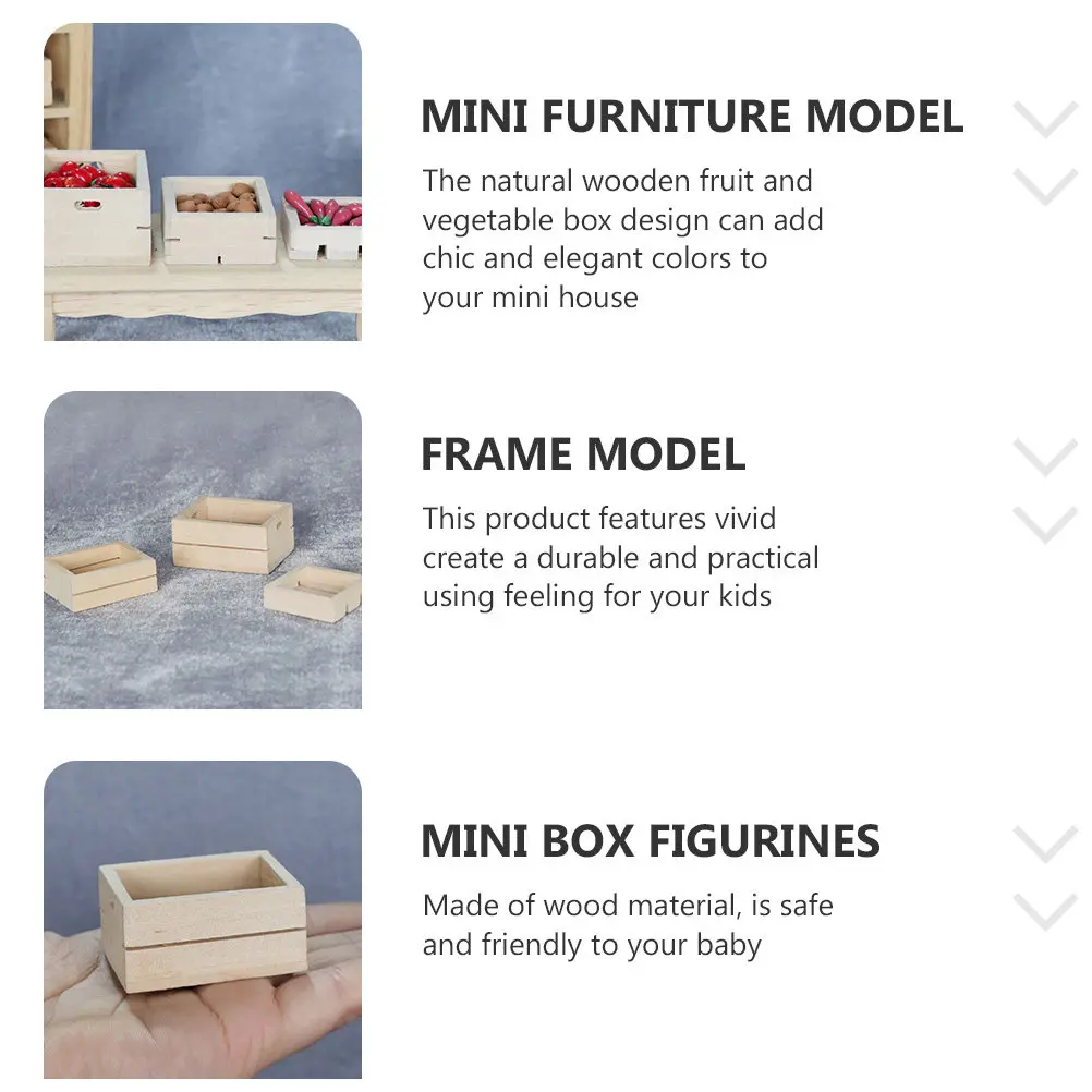 Marcos de madera para manualidades infantiles y casa de muñecas - imagen 5