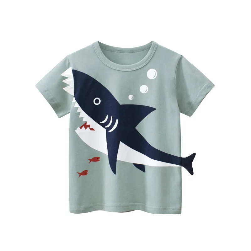 Camisetas de verano manga corta para niños, prenda interior - imagen 3