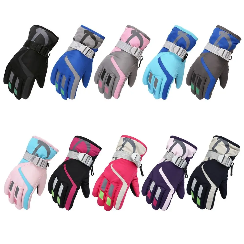 Guantes de nieve impermeables para niños con protección antiviento - imagen 2