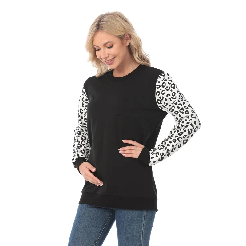 Sudadera de lactancia con manga raglán y cremallera lateral - imagen 5