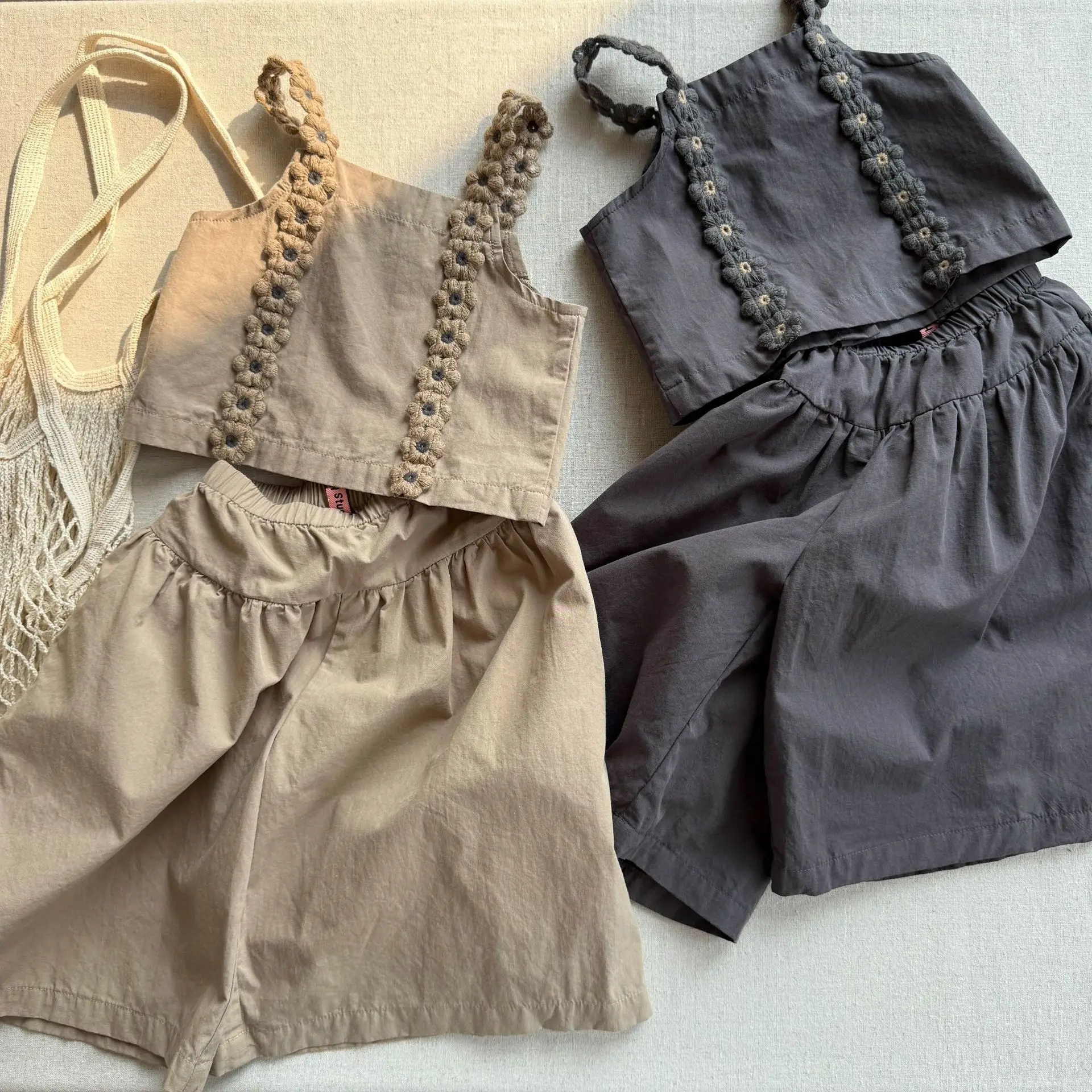 MILANCEL 2025 conjunto verano niña camiseta floral pantalón corto - imagen 5