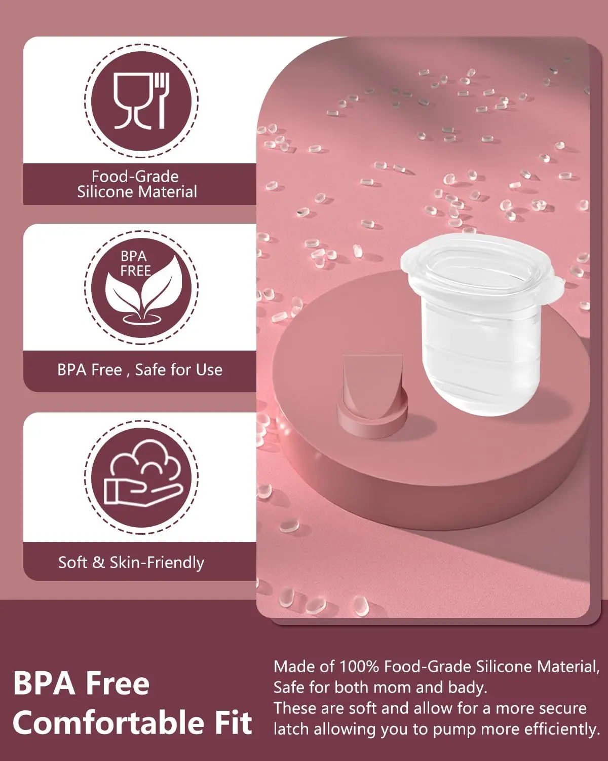 Repuestos para extractor de leche Momcozy – válvula y diafragmas - imagen 5