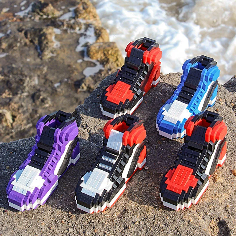 Bloques de construcción zapatillas baloncesto Anime para niños - imagen 4