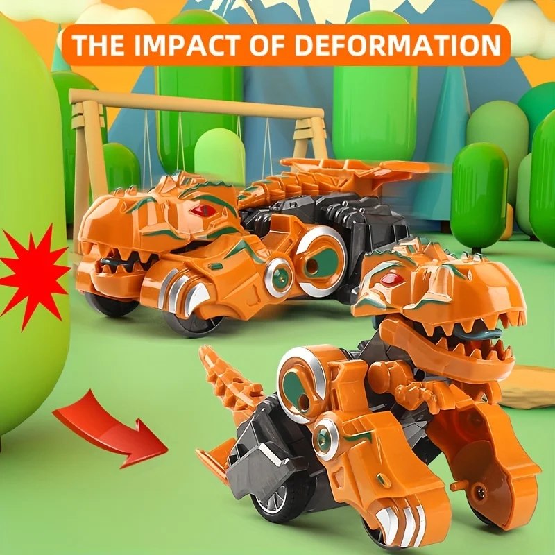 Coche dinosaurio a fricción para niños - imagen 4
