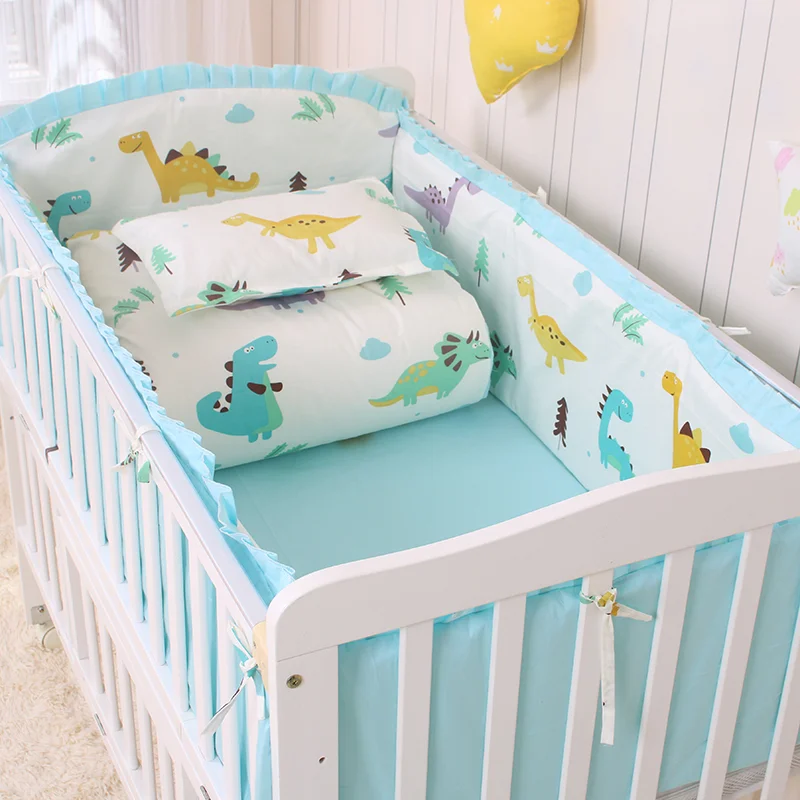 Set ropa de cama con elefante para cuna de bebé – 6 piezas - imagen 2