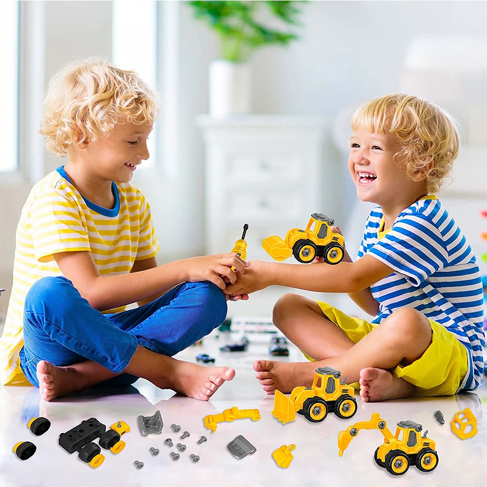 Vehículos de ingeniería Montessori ensamblados completos