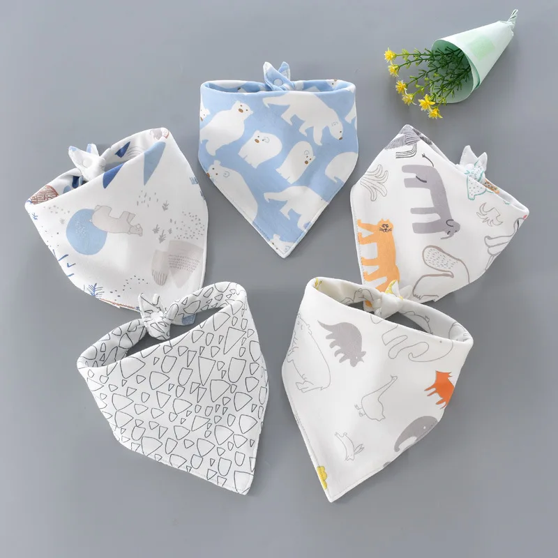 Baberos bandana de algodón para bebé recién nacido - imagen 3