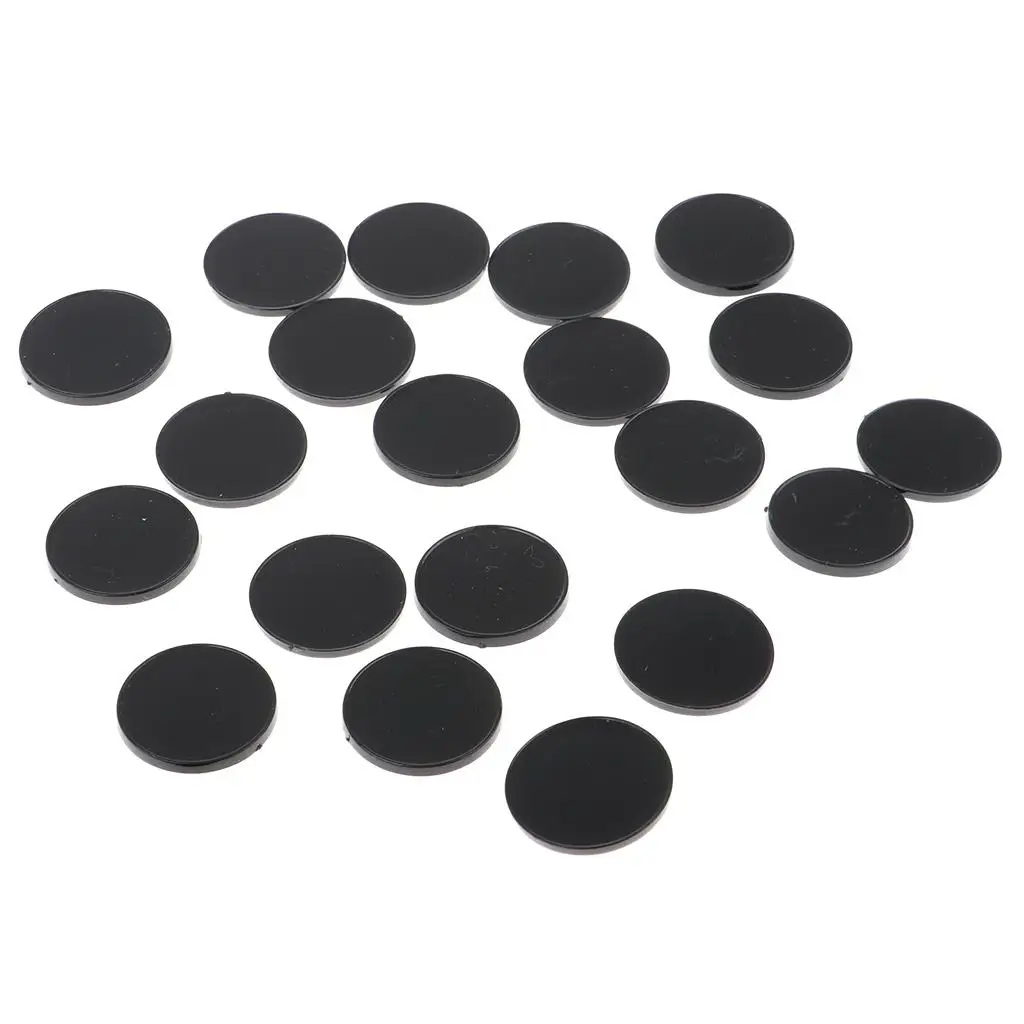 Bases redondas de plástico para miniaturas: juegos de mesa - imagen 2