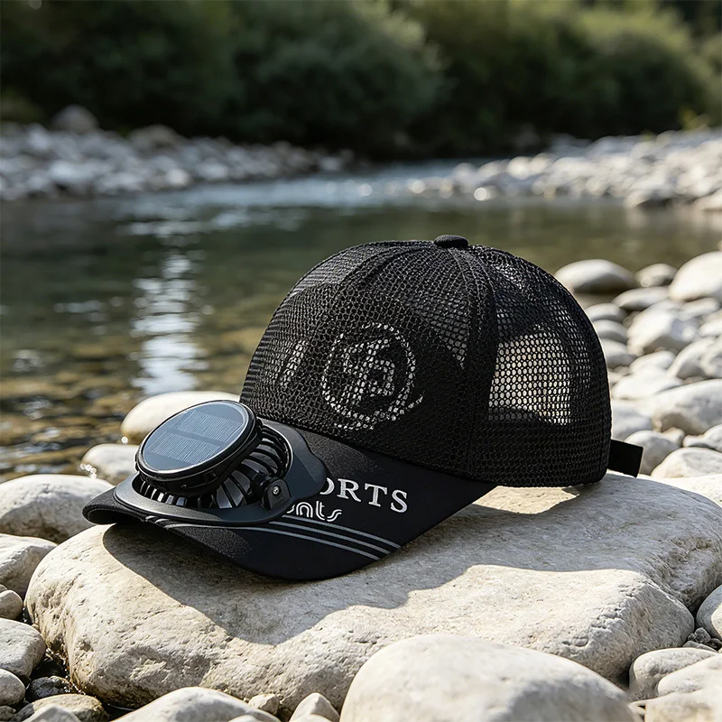 Gorra de béisbol ventilada recargable con energía solar para verano - imagen 5