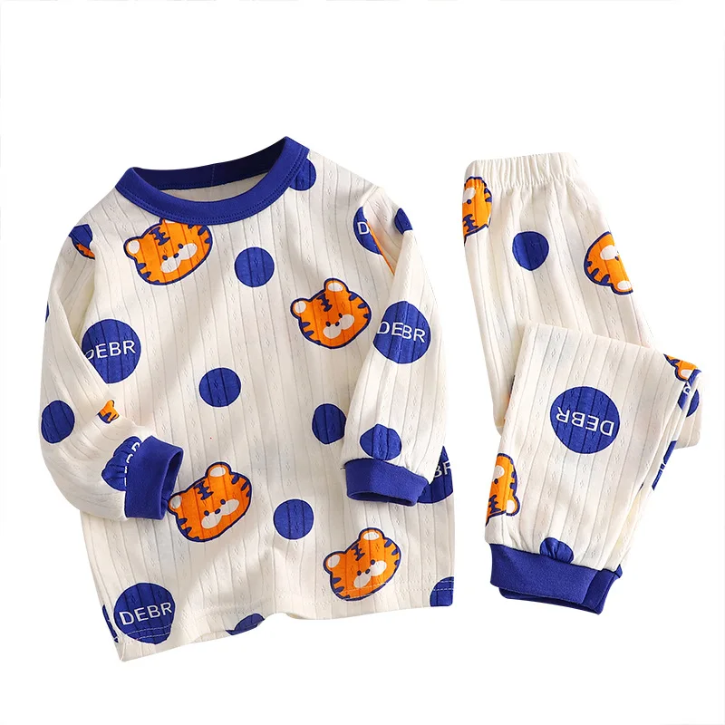 Conjunto de pijama infantil unisex suave y cómodo dibujos animados - imagen 5