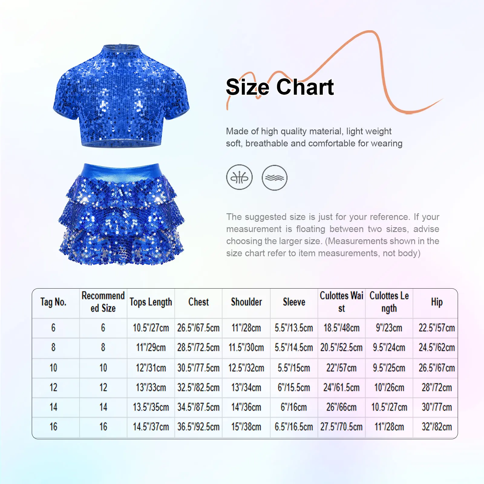 Traje de porristas para niña de jazz moderno con lentejuelas brillantes - imagen 4