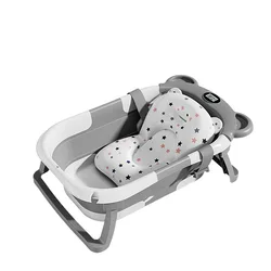 Bañera bebé plegable con sensor térmico y posición reclinable