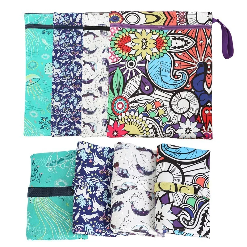 Bolsa de pañales impermeable colgante para cochecito con cierre - imagen 3