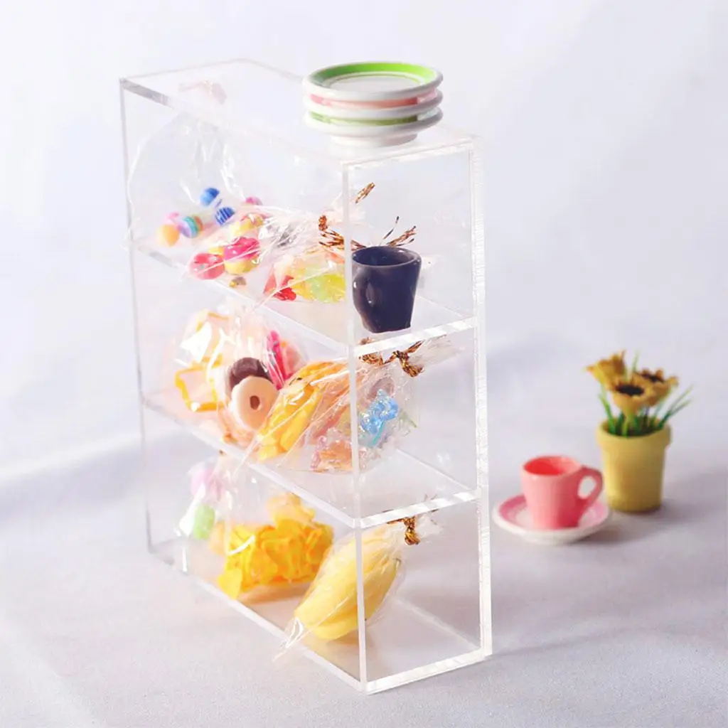 Vitrina de pasteles en miniatura para casa de muñecas - imagen 5