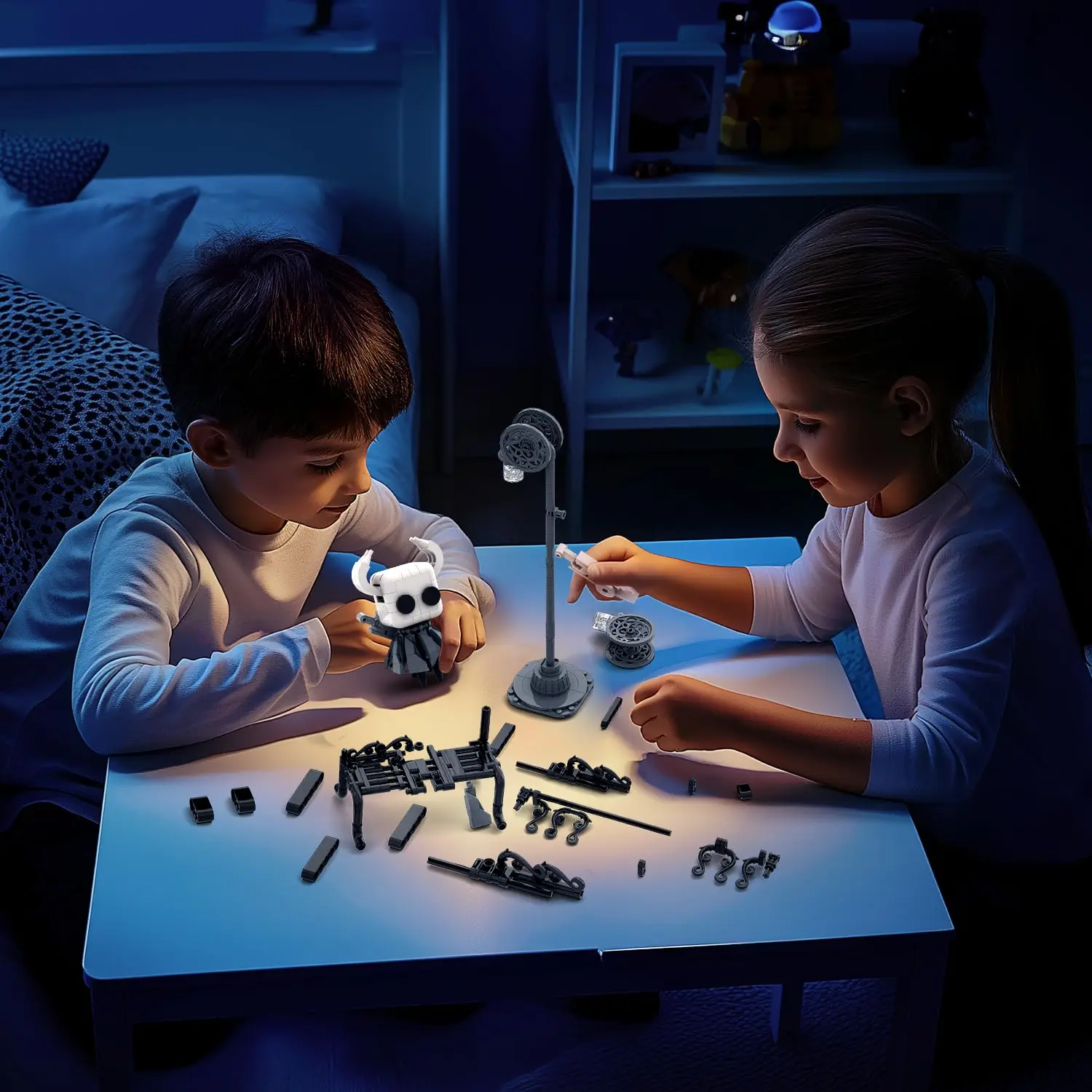 Bloques de construcción para niños caballero y fantasmas DIY - imagen 4