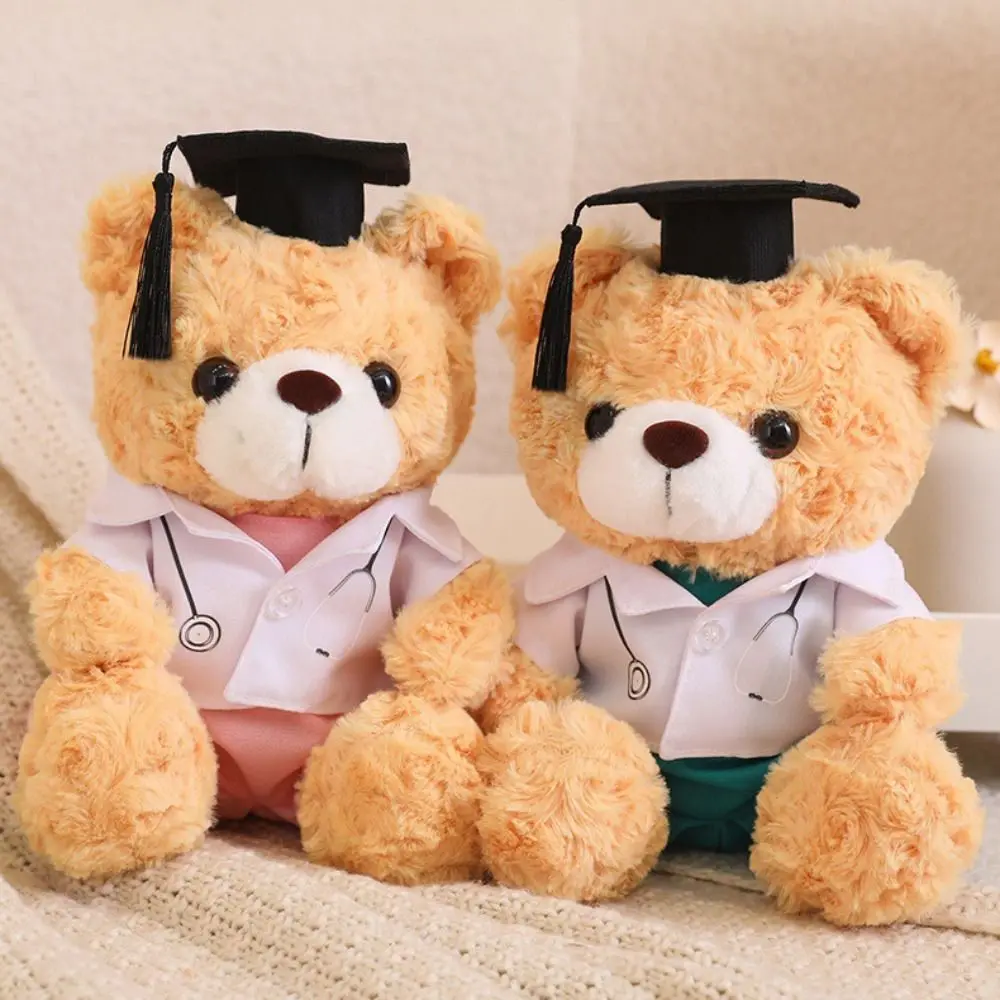 Peluche de graduación con gorro doctoral, oso suave - imagen 4