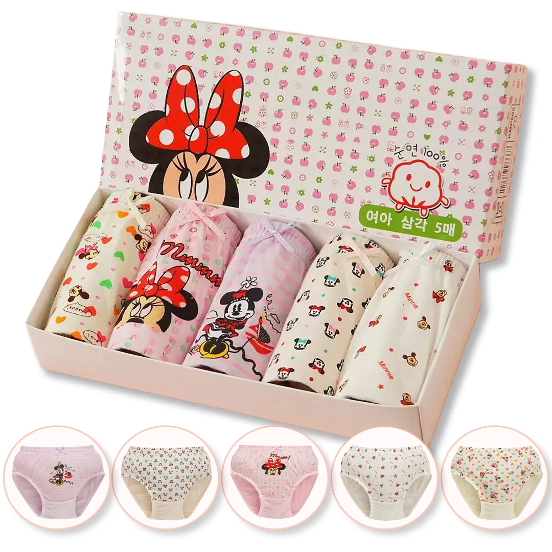 Ropa interior de algodón para niños y niñas – Minnie Mouse