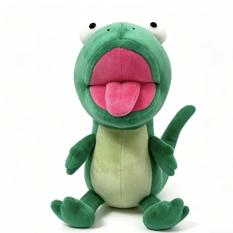 Peluche de lagarto suave verde para niños, regalo cumpleaños - imagen 4