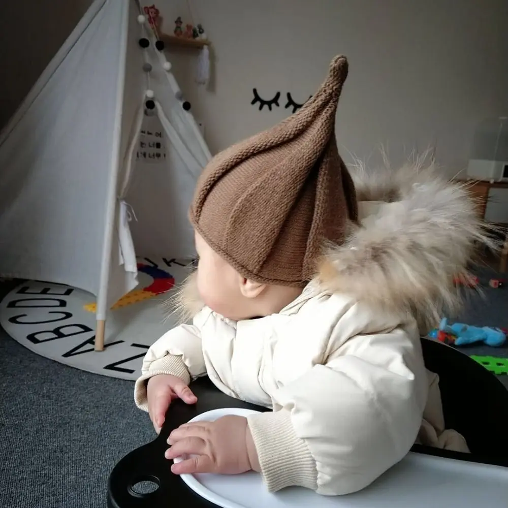 Gorro de ganchillo coreano en uso durante un paseo