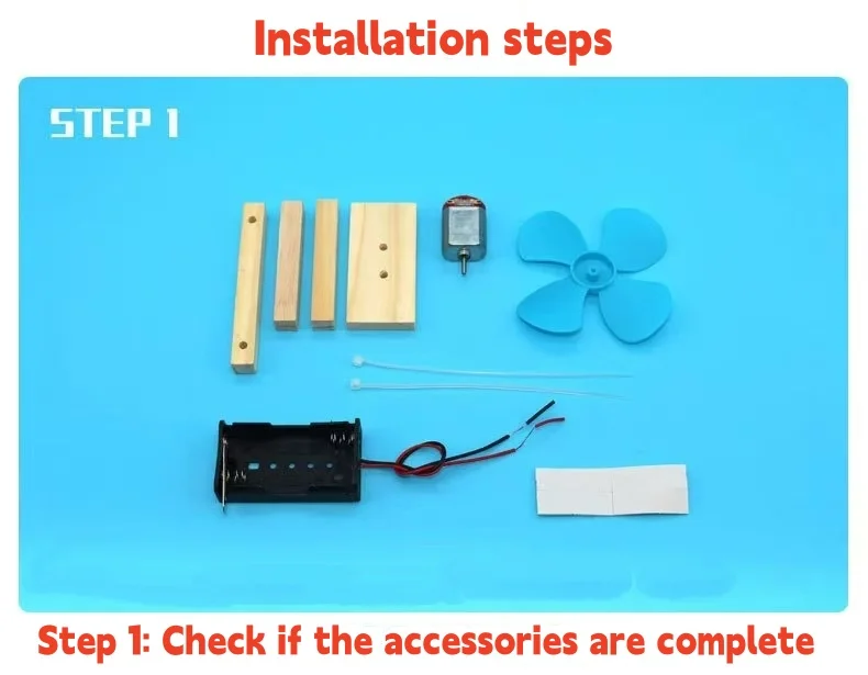 Kit completo de piezas para montar ventilador eléctrico DIY
