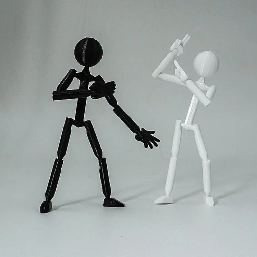 Muñeco robot articulado impreso en 3D, ensamblable - imagen 3