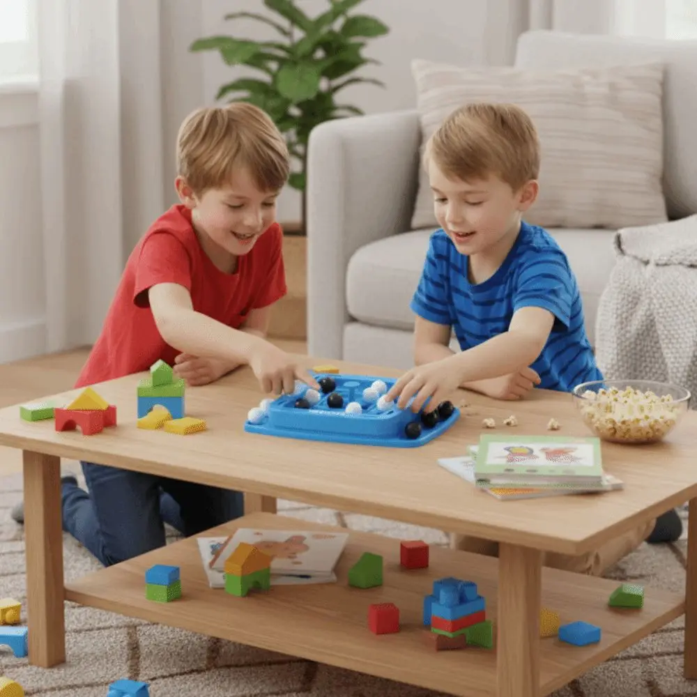 Juego de lógica blanco y negro: mesa estrategia rápida para niños - imagen 4