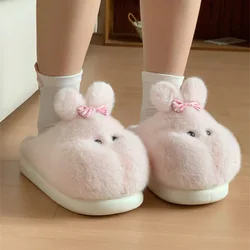 Pantuflas de algodón con diseño conejo para niña – Suaves