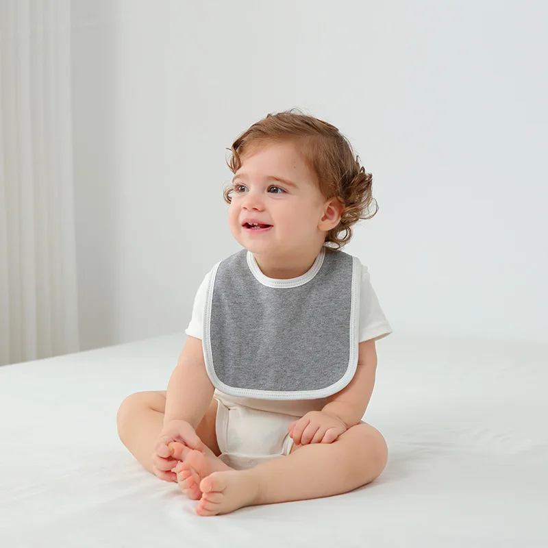 Babero impermeable grueso para bebé con toalla suave anti-saliva - imagen 3