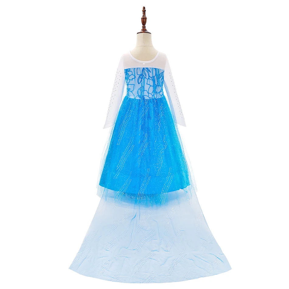 Disfraz Elsa para niñas – Vestido de nieve infantil inspirado - imagen 2