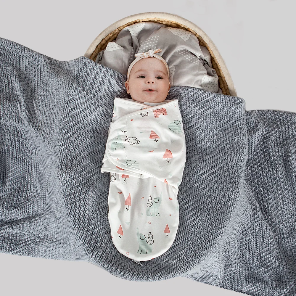 Saco de dormir de algodón suave ajustable para bebé verano - imagen 5