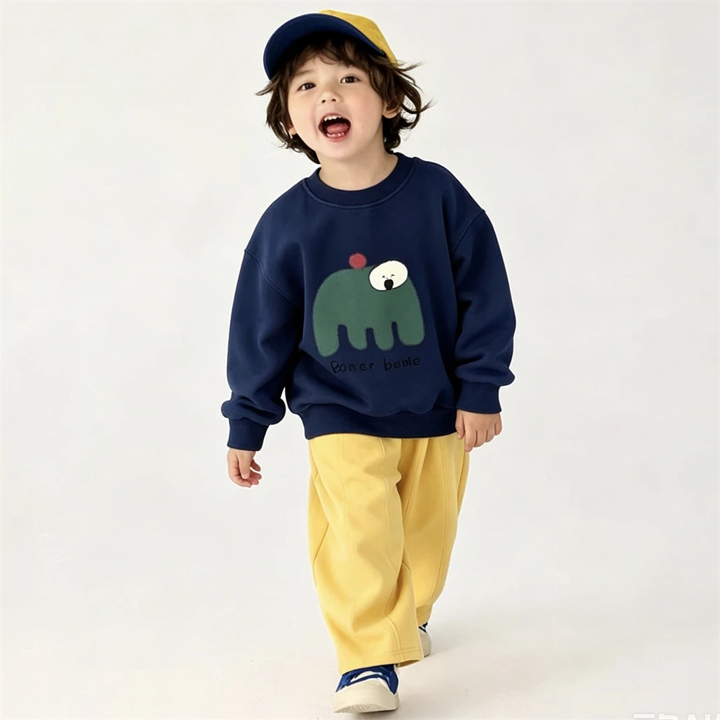 Sudadera bebé con capucha estampado de otoño – manga larga - imagen 4
