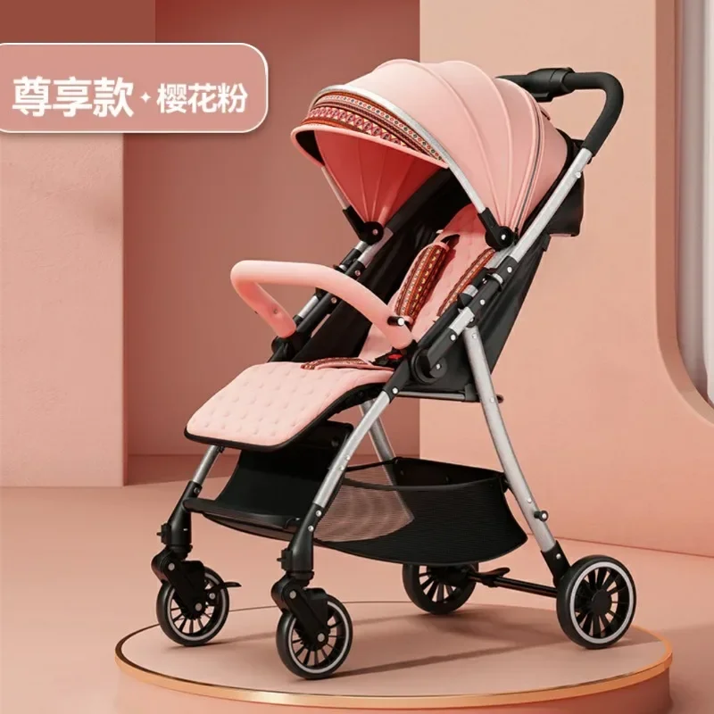 Cochecito bidireccional ultraligero plegable con respaldo reclinable - imagen 2