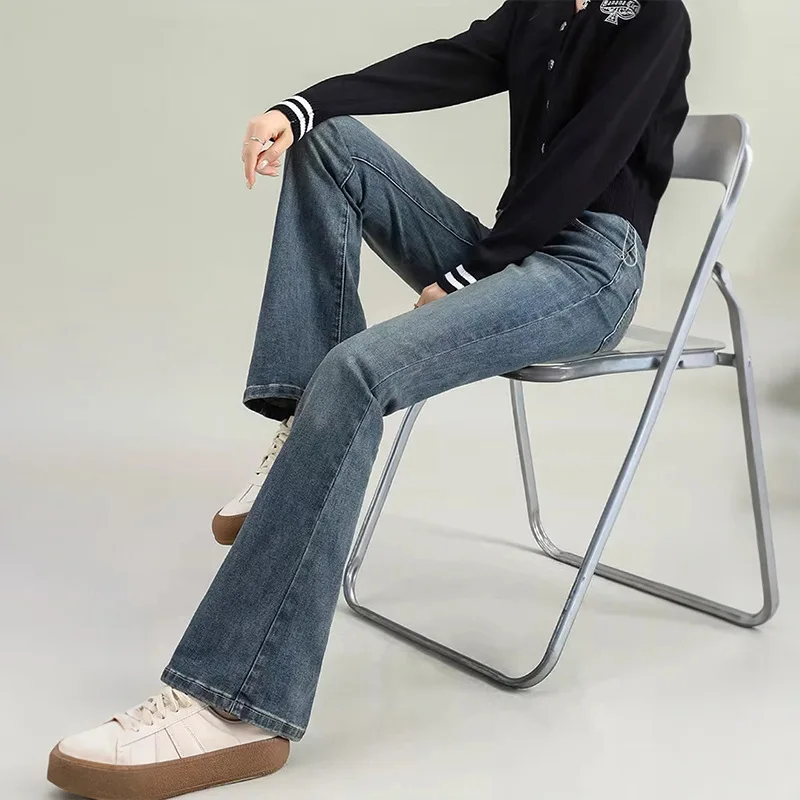 Pantalones vaqueros premamá con cordón elástico y sin soporte - imagen 5