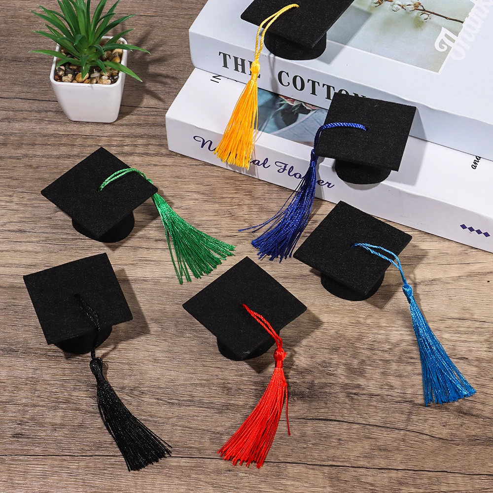 Sombrero de graduación infantil con borlas mini decorativas - imagen 4