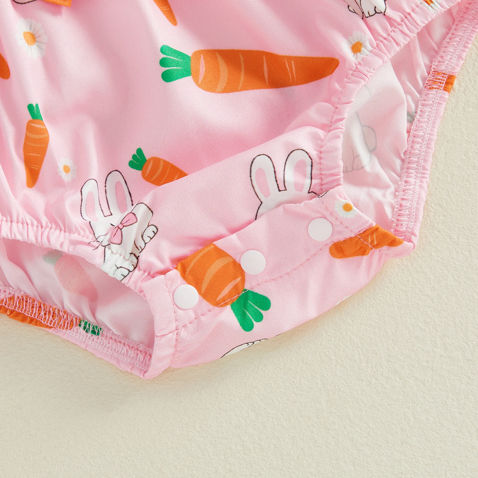 VISgogo mono de Pascua para bebé con conejito bordado - imagen 4