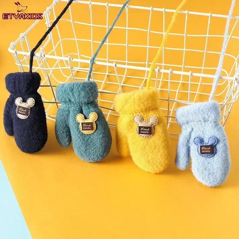 Manoplas de felpa Mohair para invierno – Bebés y niños - imagen 5