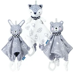 Manta bebé conejito elefante peluche y sonajero